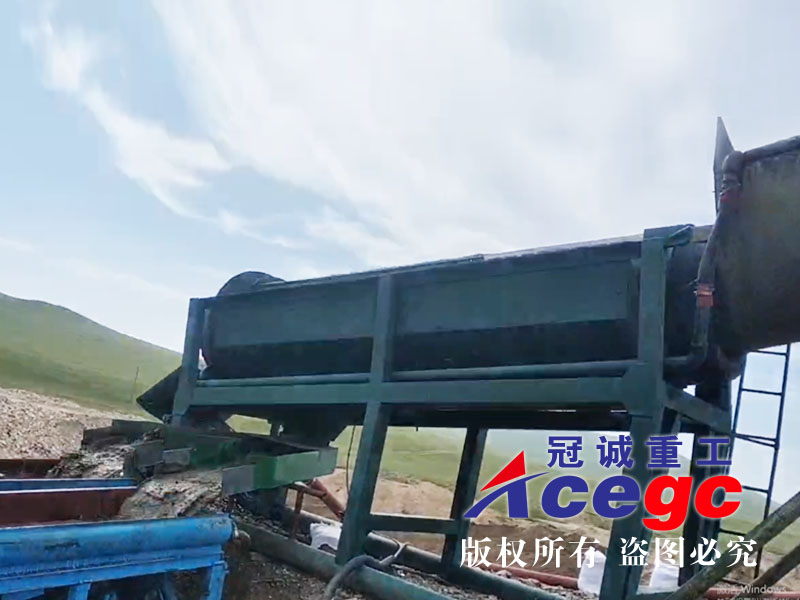 滾筒篩洗砂機應用於淘金